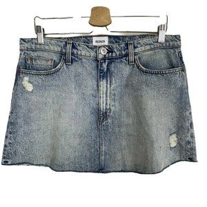Hudson Jeans Sz 29 Distressed Denim Cut off Skirt
